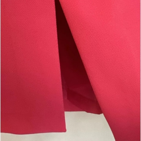 Tahari NWT ASL Solid Pencil Skirt Women's Hot Pink NEW Slit - Picture 2 of 8